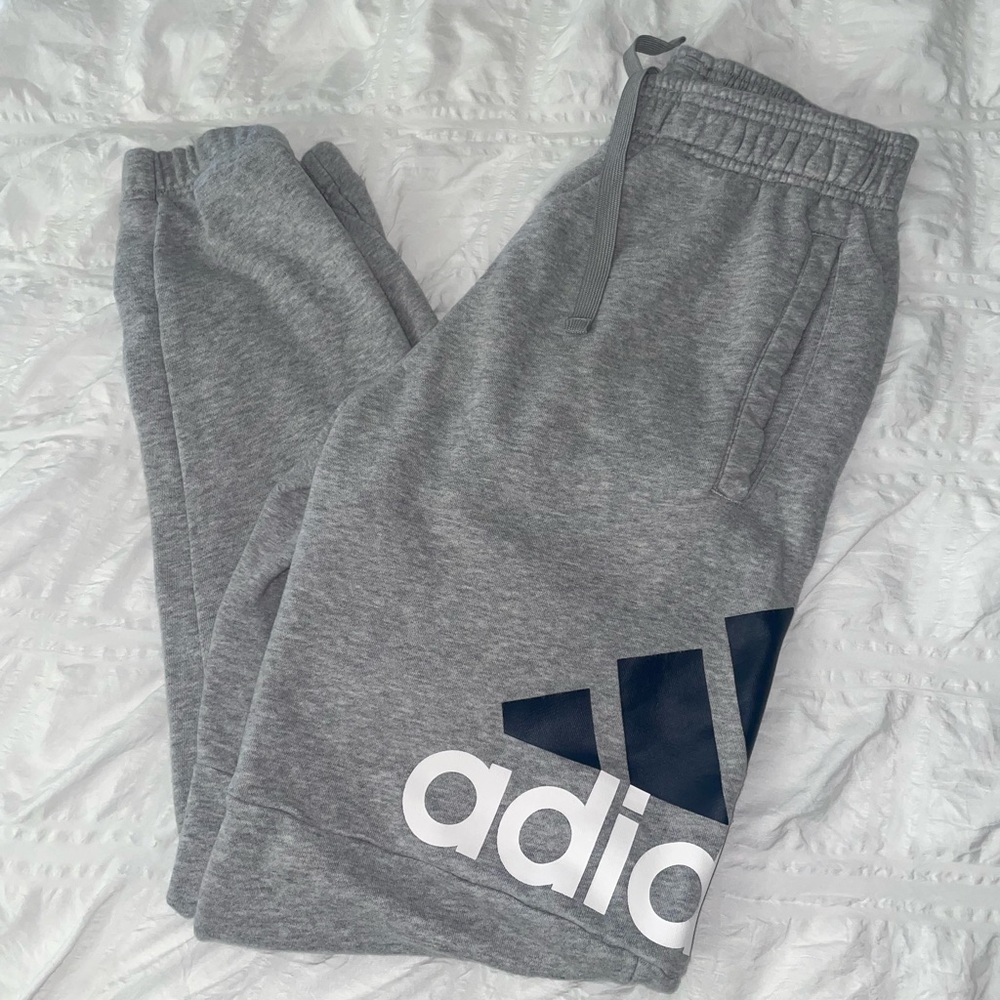 Adidas Grey Logo Sweats